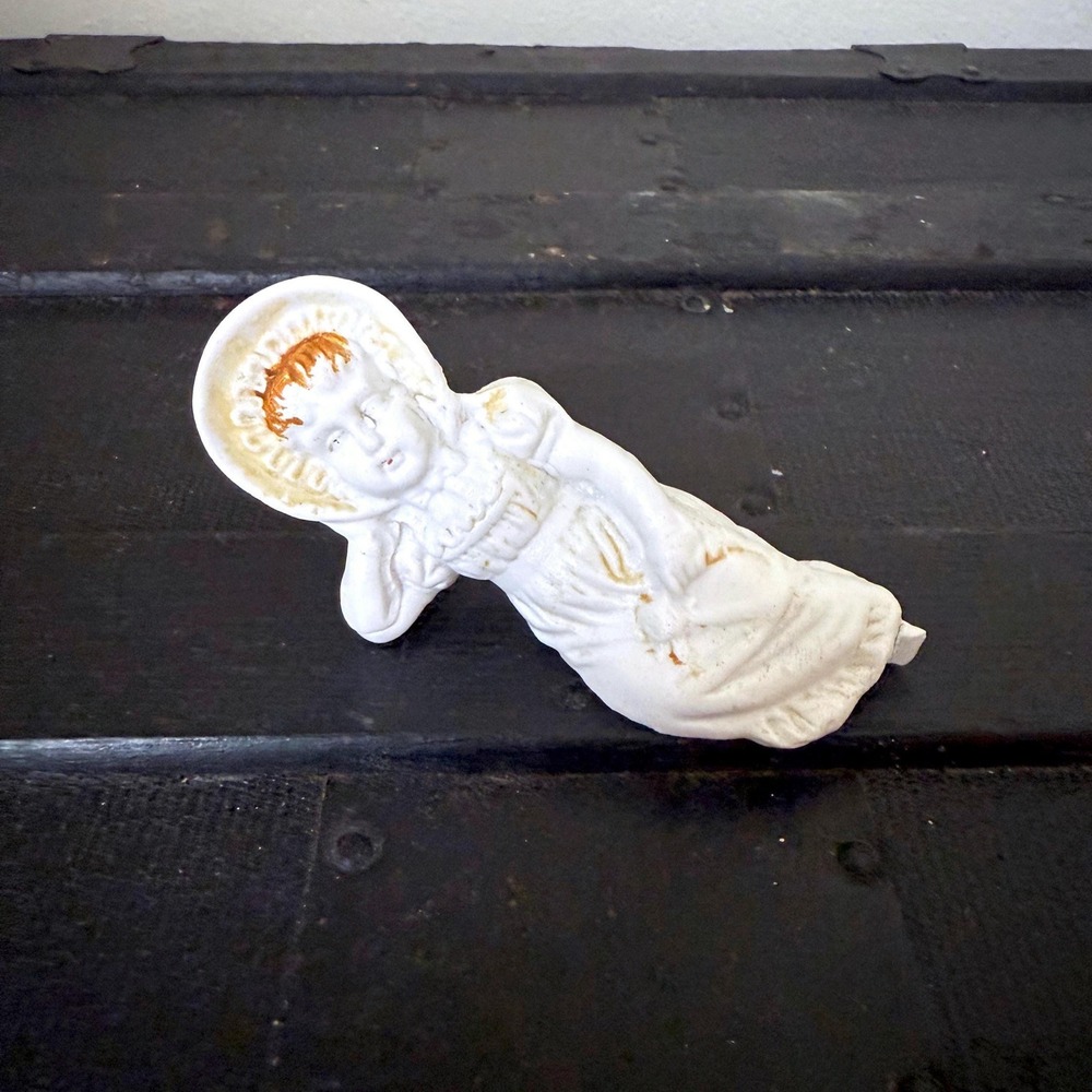 1800s Bisque Porcelain Figurine, Made in‎ Germany, Victorian Collectible